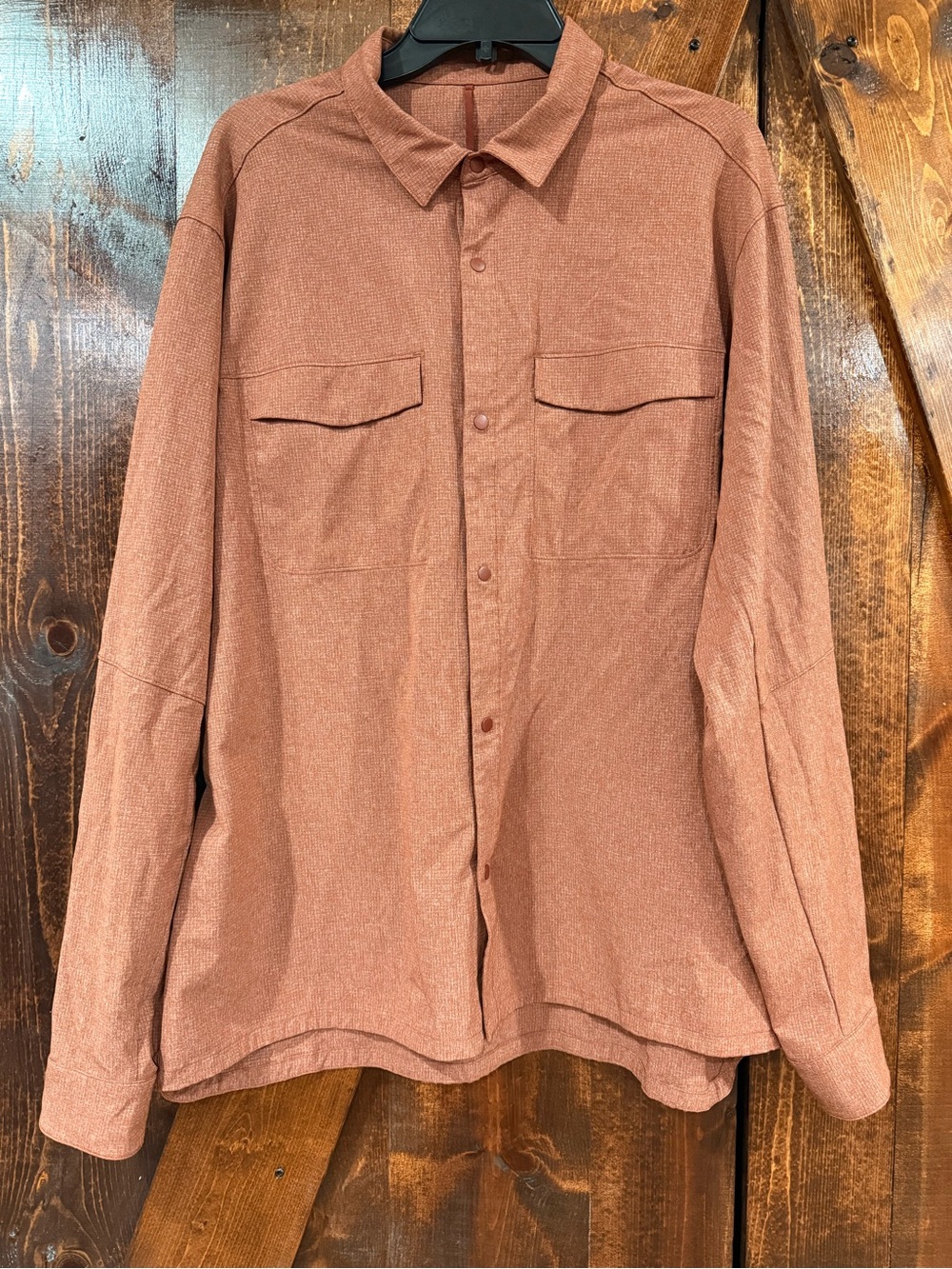lululemon athletica Men's Lightweight Shirt Jacket - Rust